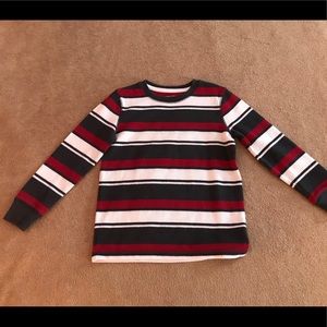 Sonoma Sweater Red, Grey, Stripes Boys M (5/6)